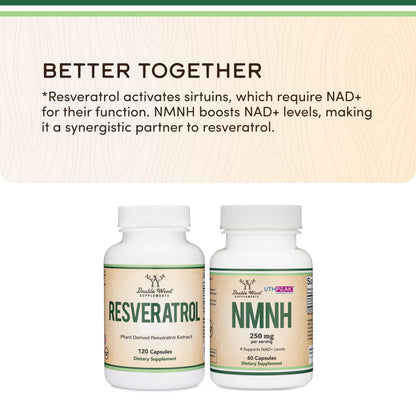 Resveratrol Supplement 500mg Per Serving, 120 Capsules (Resveratrol Polygonum Root Extract Providing 50% Trans Resveratrol) - dailyvitalstore