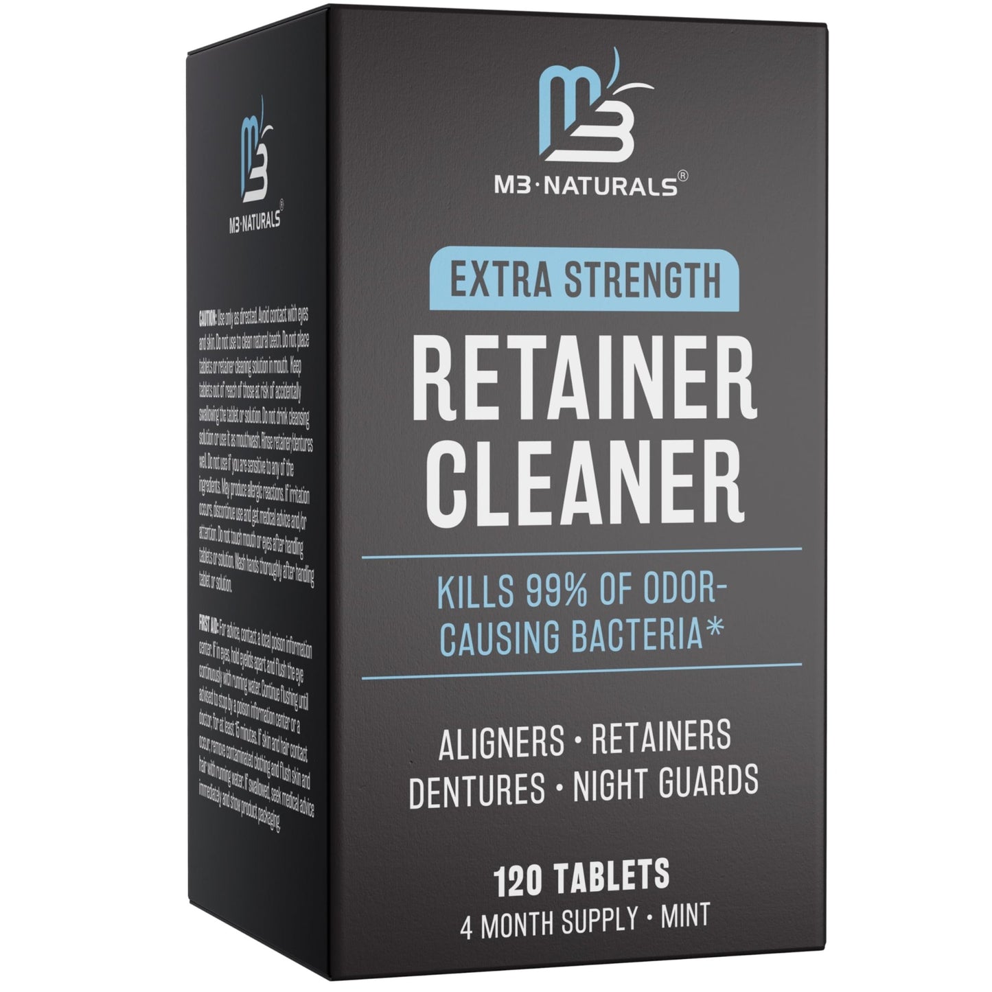 Retainer Cleanser Tablets Invisalign Cleaner, Removes Odors Discoloration Stains and Plaque 4 Month Supply Denture Cleansers Retainers - dailyvitalstore