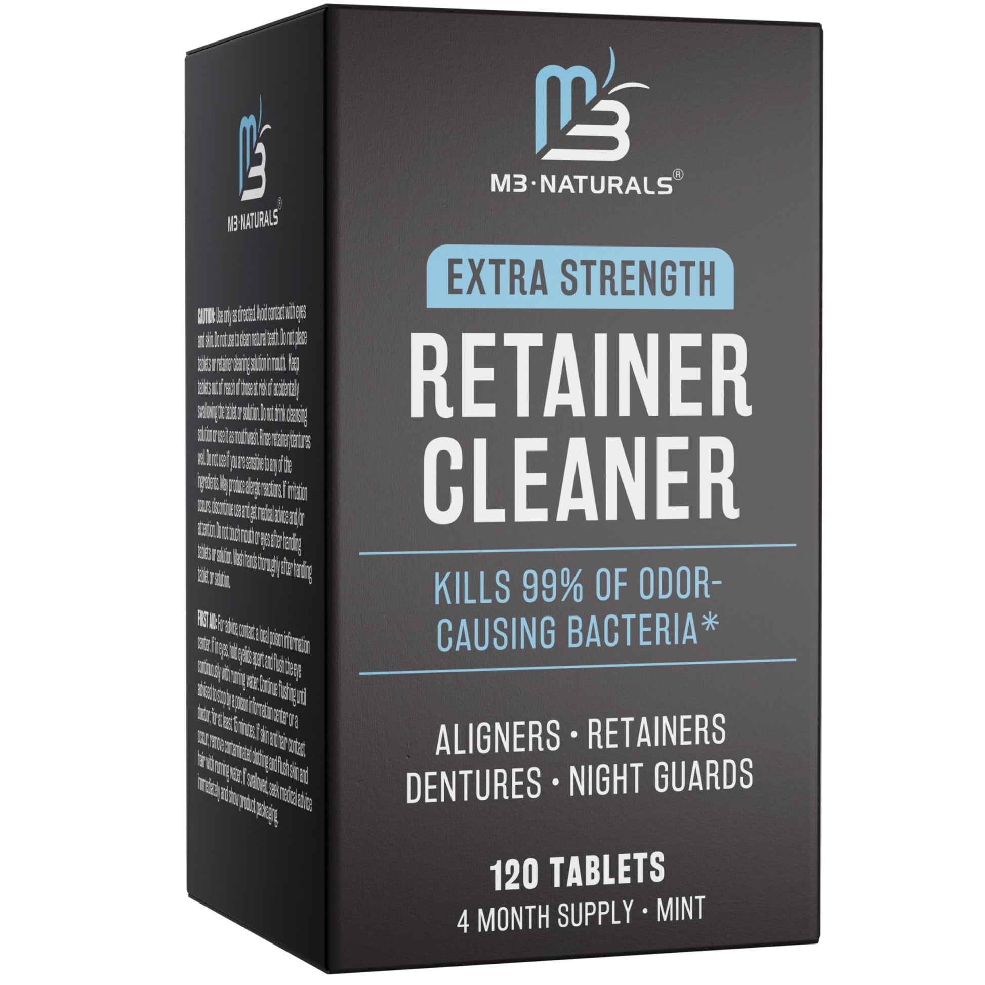 Retainer Cleanser Tablets Invisalign Cleaner, Removes Odors Discoloration Stains and Plaque 4 Month Supply Denture Cleansers Retainers - dailyvitalstore