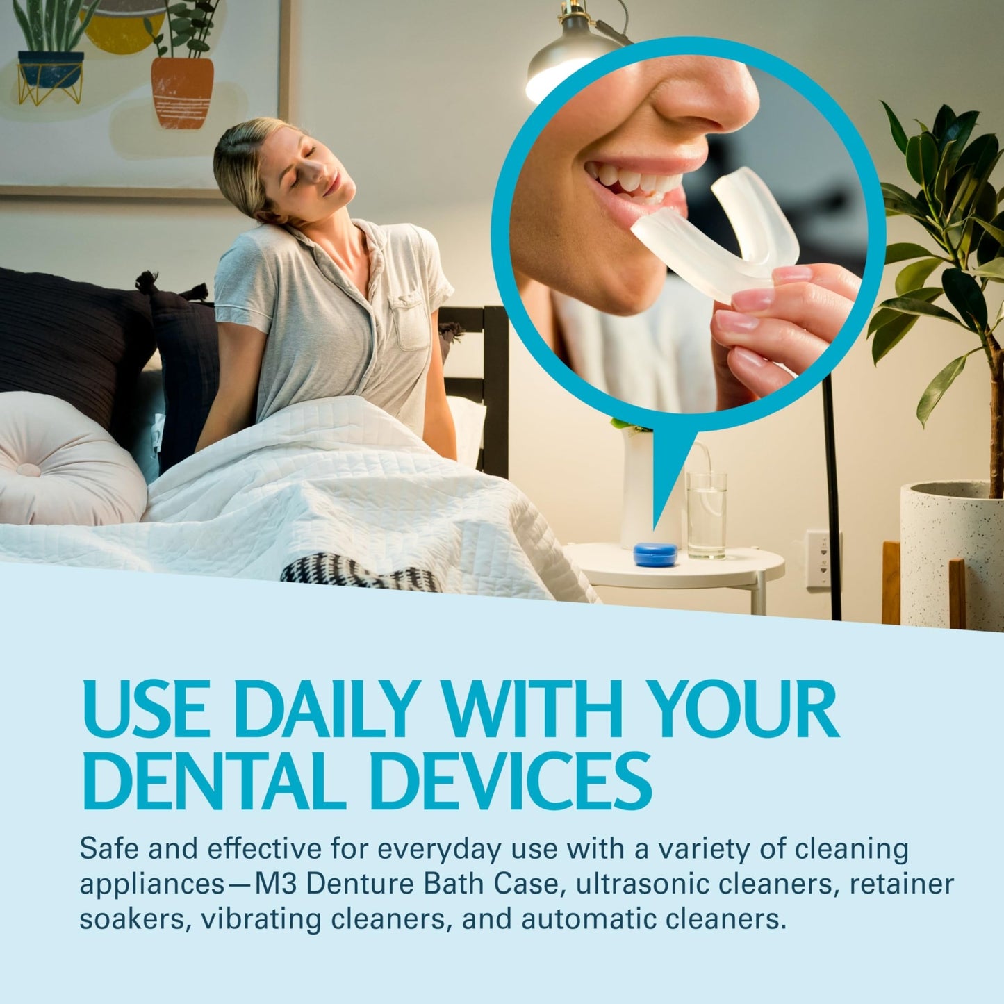 Retainer Cleanser Tablets Invisalign Cleaner, Removes Odors Discoloration Stains and Plaque 4 Month Supply Denture Cleansers Retainers - dailyvitalstore