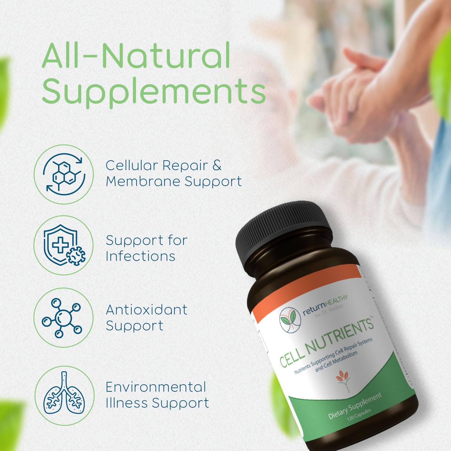 Return Healthy Cell Nutrients | Promotes Cell and Membrane Repair & Cell Metabolism | Helps Fight Tick-Borne Infections & More | Mitochondrial Supplements | Non-GMO, Vegan, 120 caps - dailyvitalstore