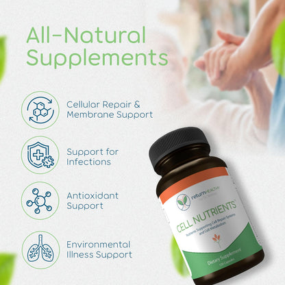 Return Healthy Cell Nutrients | Promotes Cell and Membrane Repair & Cell Metabolism | Helps Fight Tick-Borne Infections & More | Mitochondrial Supplements | Non-GMO, Vegan, 120 caps - dailyvitalstore