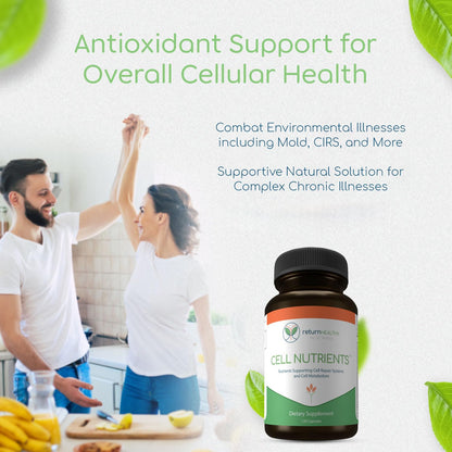 Return Healthy Cell Nutrients | Promotes Cell and Membrane Repair & Cell Metabolism | Helps Fight Tick-Borne Infections & More | Mitochondrial Supplements | Non-GMO, Vegan, 120 caps - dailyvitalstore