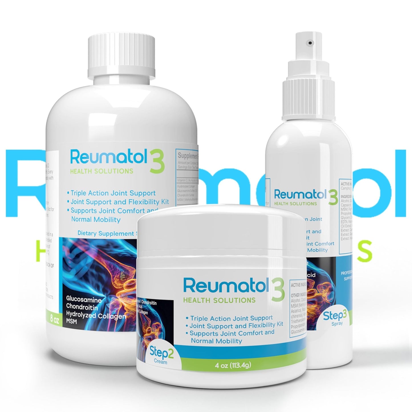 Reumatol 3 Kit – Natural Joint Support Formula for Comfort and Mobility | Helps Ease Stiffness & Promotes Flexible Joints | Herbal Blend for Daily Wellness - dailyvitalstore