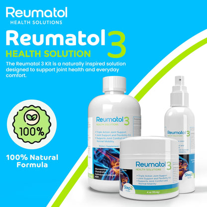 Reumatol 3 Kit – Natural Joint Support Formula for Comfort and Mobility | Helps Ease Stiffness & Promotes Flexible Joints | Herbal Blend for Daily Wellness - dailyvitalstore