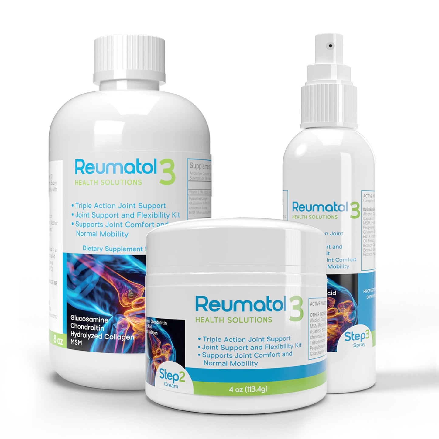Reumatol 3 Kit – Natural Joint Support Formula for Comfort and Mobility | Helps Ease Stiffness & Promotes Flexible Joints | Herbal Blend for Daily Wellness - dailyvitalstore