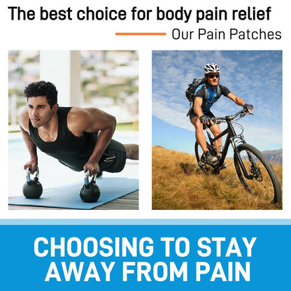 Reusable Pain Relief Patches for Sore Muscle, Includes 3 Adhesives, 1 Patch & 1 Carry Bag, Pain Patches for Neck, Back,Foot, Knee etc, Large&Fast Acting, Easy Adhesive Application Pain Patch-0304 - dailyvitalstore