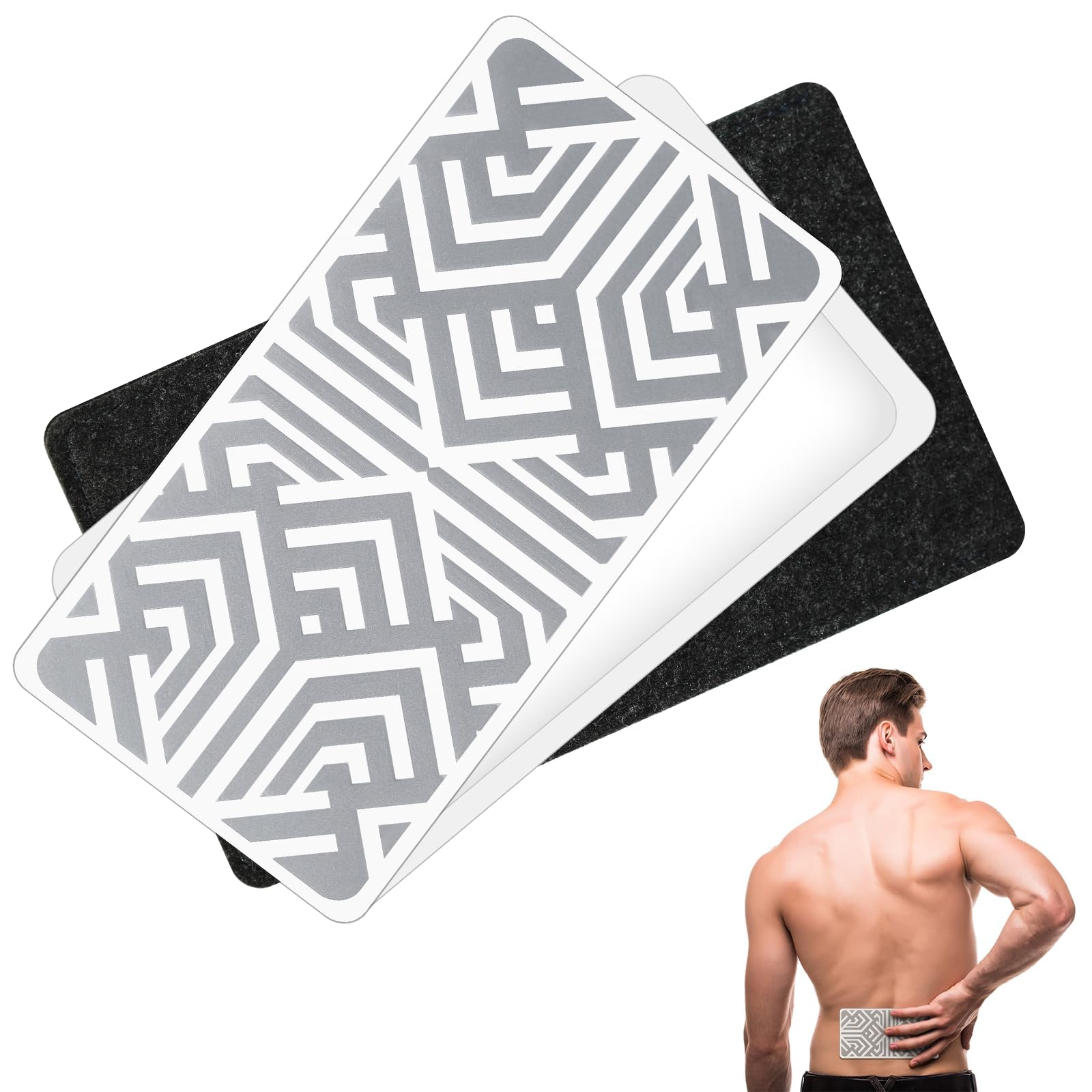 Reusable Pain Relief Patches for Sore Muscle, Includes 3 Adhesives, 1 Patch & 1 Carry Bag, Pain Patches for Neck, Back,Foot, Knee etc, Large&Fast Acting, Easy Adhesive Application Pain Patch-0304 - dailyvitalstore