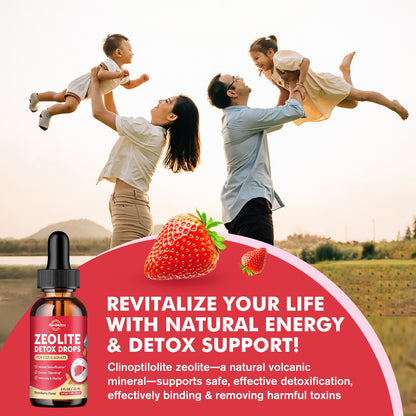 ReviNutra Zeolite Detox for Kids and Adults, Clinoptilolite Zeolite Liquid Drops with Chlorella, - dailyvitalstore