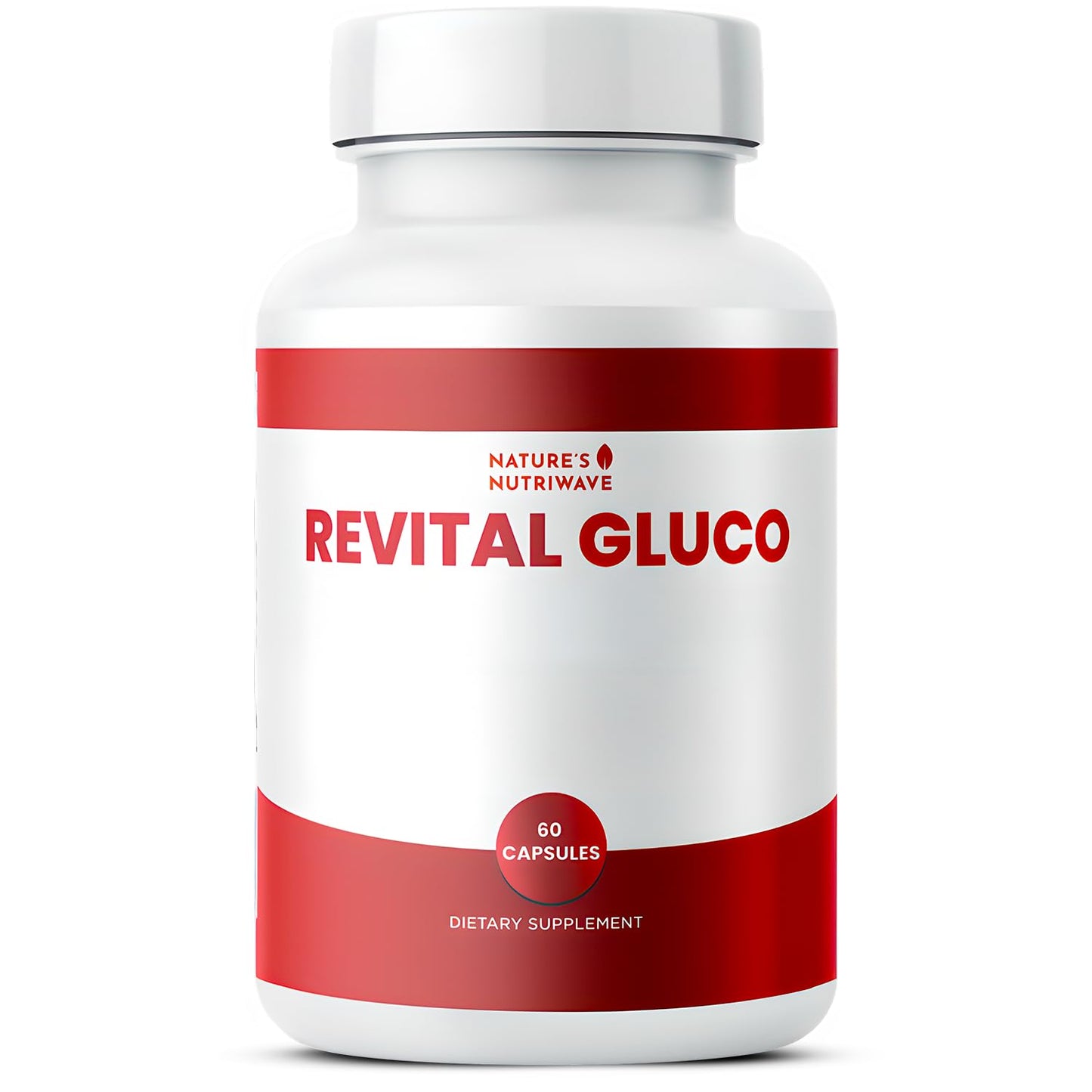 Revital Gluco – Daily Supplement with Vitamin C, Vitamin E, Magnesium, Biotin, Zinc & 10+ Botanical Ingredients – Made in USA, Non-GMO, Stimulant-Free Formula – 60 Caps (30 Servings), 1 Month Supply - dailyvitalstore