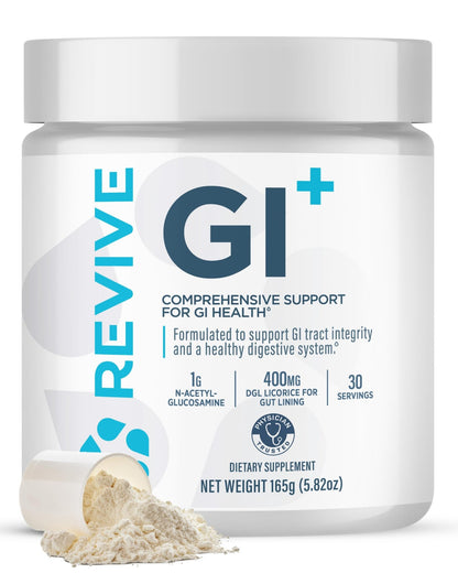 Revive MD Digestive Health Supplement, GI Plus (30 Servings) - Supports Gut Health for Women & Men - Promotes Regularity & Bowel Function - dailyvitalstore