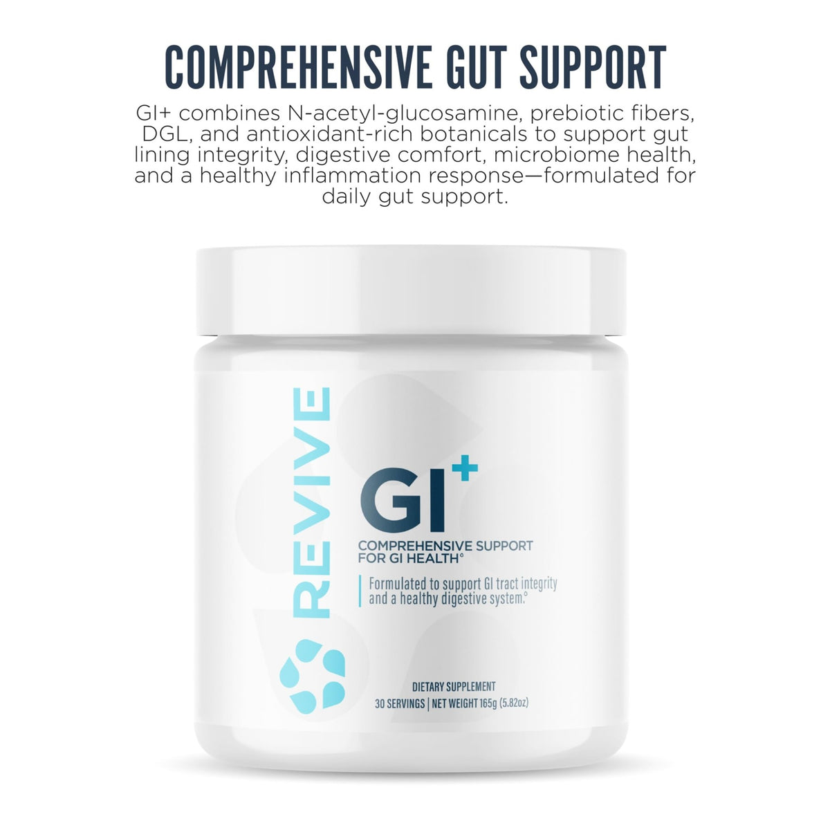 Revive MD Digestive Health Supplement, GI Plus (30 Servings) - Supports Gut Health for Women & Men - Promotes Regularity & Bowel Function - dailyvitalstore