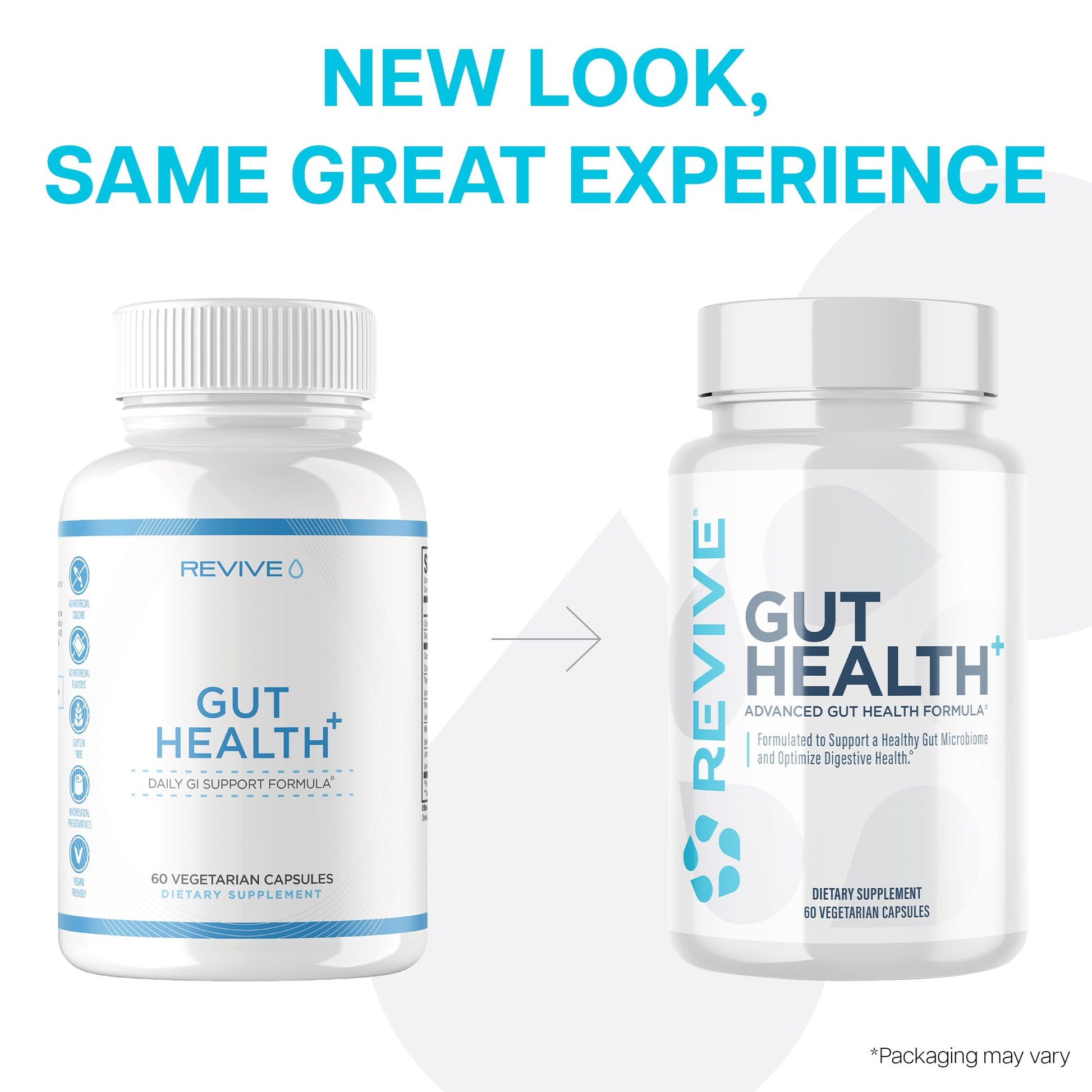 Revive MD Gut Health Supplements for Men & Women - Daily Gut Repair & Digestive Health Support Formula with Thyme, Oregano & Milk Thistle - Vegan-Friendly, Gluten-Free (60 Capsules, 30 Servings) - dailyvitalstore