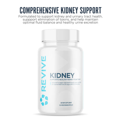 Revive MD Kidney Support Supplement for Men & Women – Kidney Cleanse & Detox Capsules for Overall Health & Function – Vegan-Friendly, Gluten-Free & Soy-Free (135 Vegetarian Capsules, 45 Servings) - dailyvitalstore