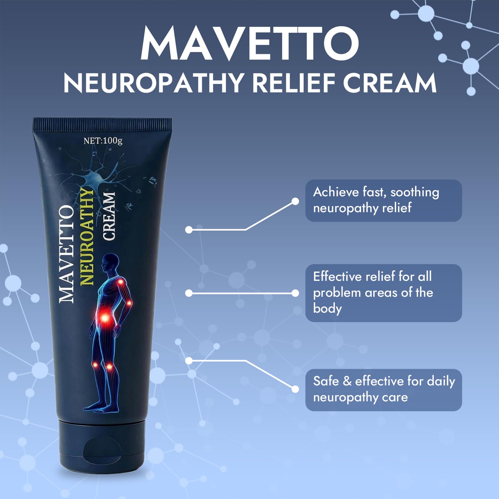 ReviveNerve Capsacare Neuropathy Relief Cream, Fast-Absorbing Soothing Cream with Capsaicin, Arnica, Menthol, MSM & Glucosamine for Feet, Hands, Legs, Muscles, Joints and Back (2pcs) - dailyvitalstore