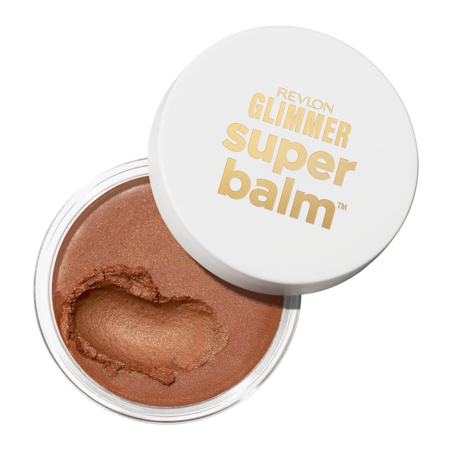 Revlon Glimmer Super Balm, Multi-Use Glow Face Makeup, Cream Bronzer, Highlighter, & Blush, 005 Sun-Kissed, 0.06 oz - dailyvitalstore