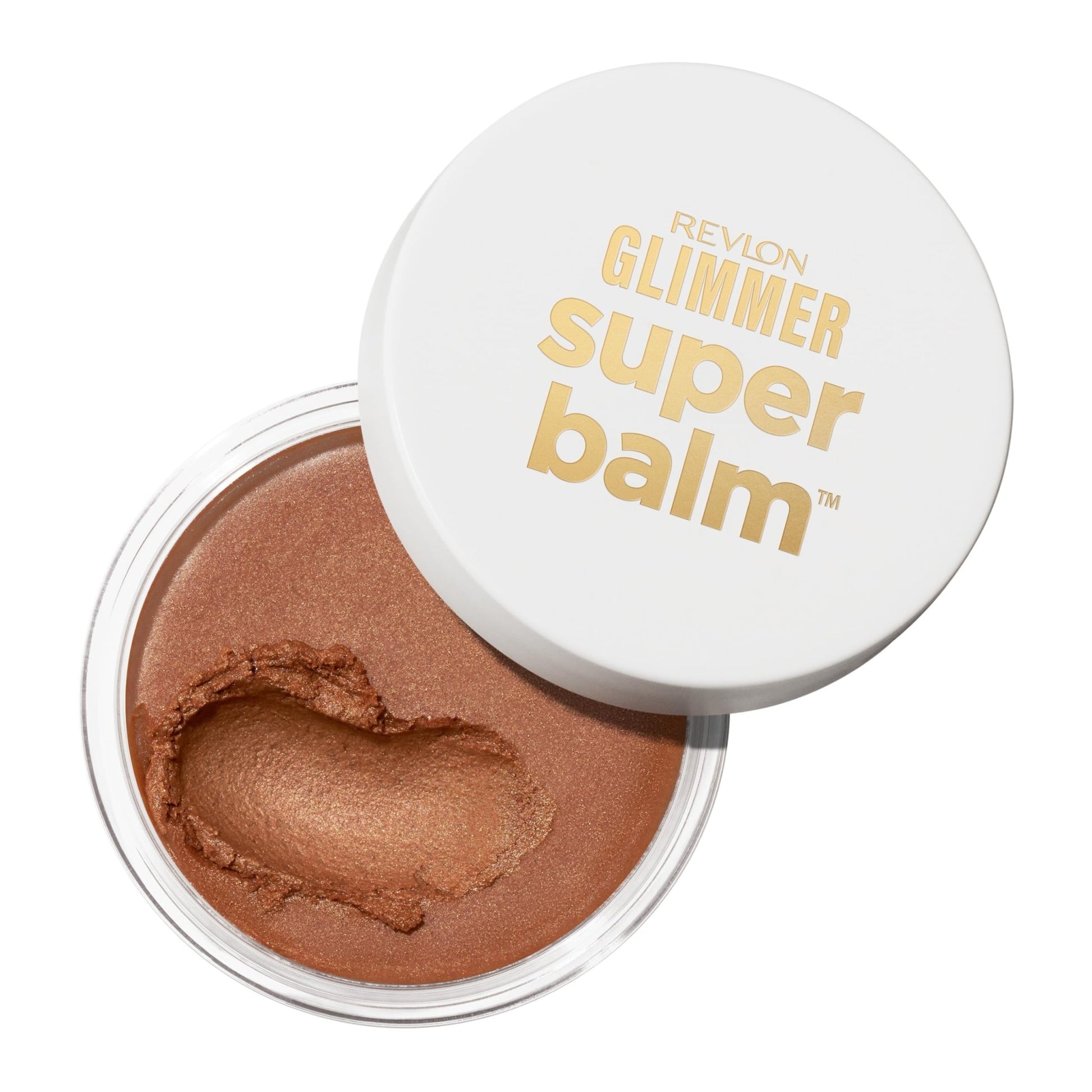 Revlon Glimmer Super Balm, Multi-Use Glow Face Makeup, Cream Bronzer, Highlighter, & Blush, 005 Sun-Kissed, 0.06 oz - dailyvitalstore