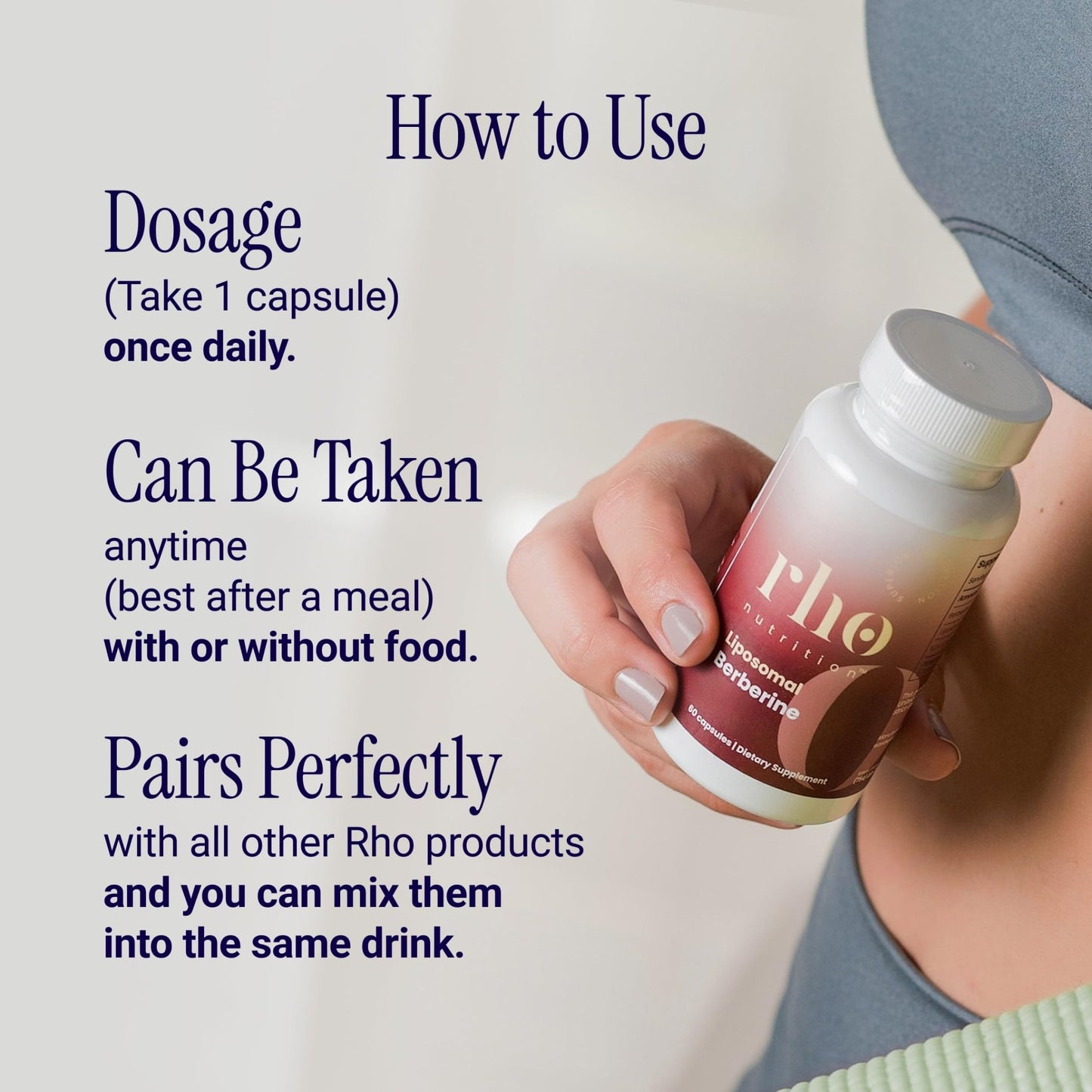 Rho Nutrition Liposomal Berberine Capsules - Ultra High Absorption Supplement – Supports Immune Function, Gut Health and Metabolic - dailyvitalstore