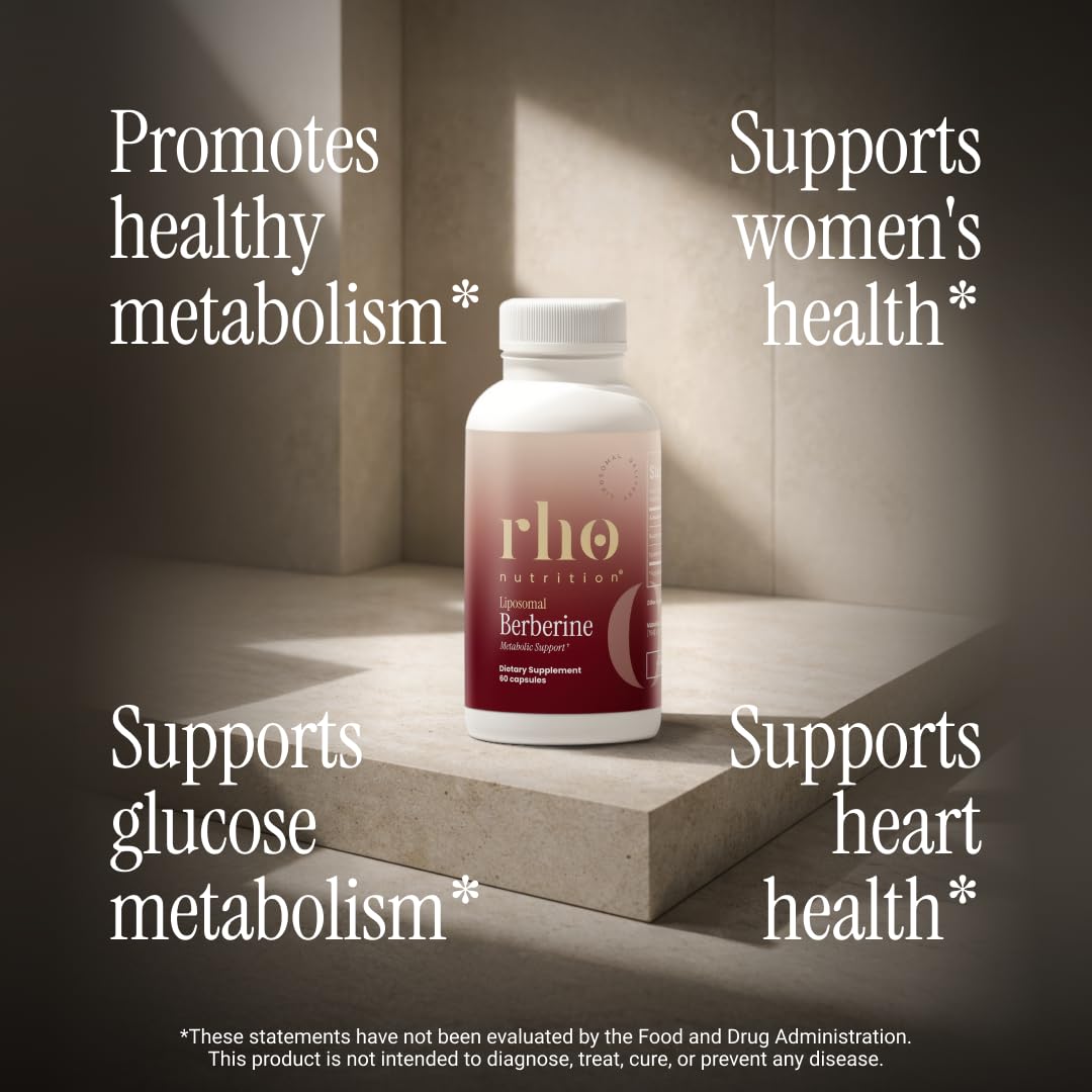 Rho Nutrition Liposomal Berberine Capsules - Ultra High Absorption Supplement – Supports Immune Function, Gut Health and Metabolic - dailyvitalstore