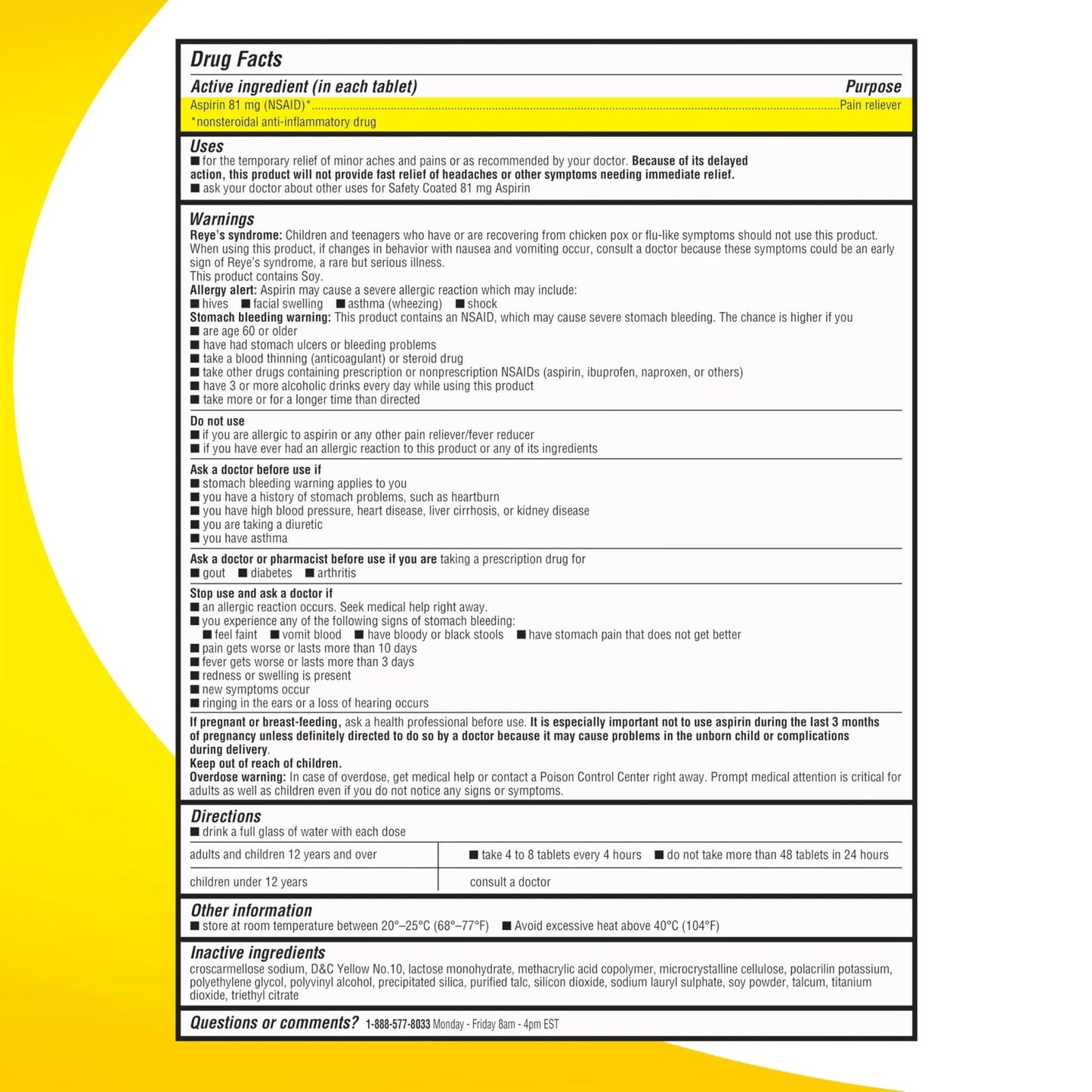RIGHT REMEDIES Low Dose Aspirin 81mg, Enteric Coated Tablets, NSAID Pain Reliever & Fever Reducer for Adults, Compare to the Active Ingredient in Bayer® Low Dose Aspirin (500ct) - dailyvitalstore