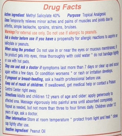 Ringmaster Rubbing Oil – 4 oz Massage Oil for Pain Relief and Muscle Recovery – Warming, Fast Absorbing, Non-Greasy Formula for Sore Muscles and Joint Comfort - dailyvitalstore
