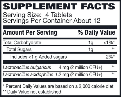 Rising Health - Floranex Tablets - Lactobacillus Probiotic Dietary Supplements - 50 Tablets - dailyvitalstore