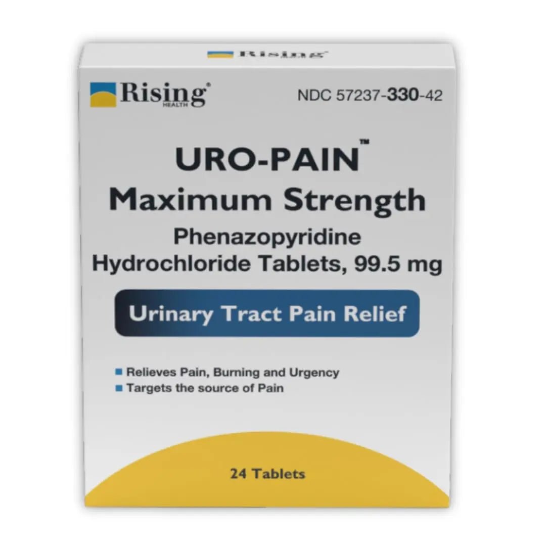 Rising Health - URO Pain Maximum Strength | Urinary Tract Pain Relief | Relief from Pain, Burning and Urgency | 24 Count - dailyvitalstore