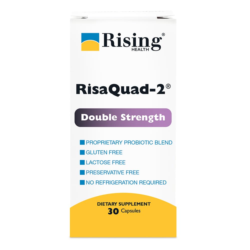Rising Risaquad-2 Probiotic Dietary Supplement -375mg Pack of 30 Capsules - dailyvitalstore