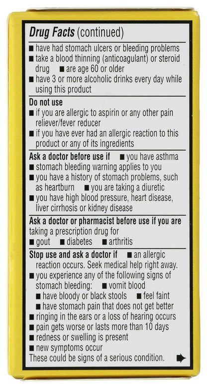 Rite Aid Aspirin Enteric Tablets, 81 mg Aspirin - 120 ct, Low Dose Aspirin | NSAID | Migraine Relief Products | Safety Coated | Enteric Coated Aspirin Regime (Package May Vary) - dailyvitalstore