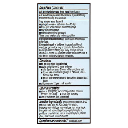 Rite Aid Extra Strength 500mg Acetaminophen Rapid Release Gelcaps - 150 Count | Joint, Muscle, Arthritis, Back Pain Relief - dailyvitalstore