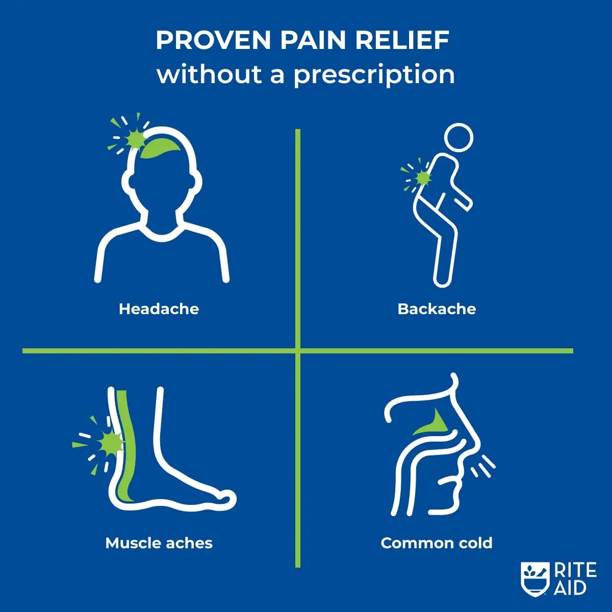 Rite Aid Extra Strength Acetaminophen, 500mg - 500 Caplets | Pain Reliever & Fever Reducer for Migraines, Joint Pain, Muscle or Back Pain, and Menstrual Pain - dailyvitalstore
