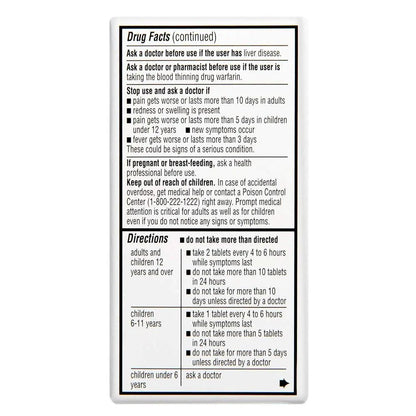 Rite Aid Regular Strength Pain Relief Acetaminophen, 325mg - 100 Tablets | Pain Reliever and Fever Reducer | Joint Pain Relief | Muscle Pain Relief | Arthritis Pain Relief | Back Pain Relief Products - dailyvitalstore