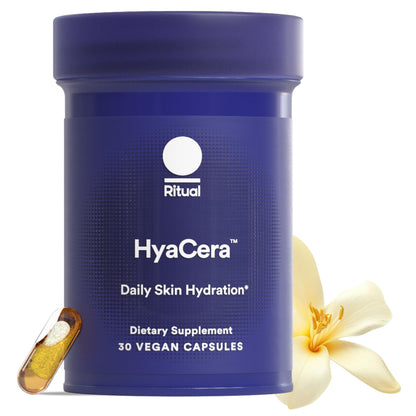 Ritual Hyaluronic Acid Skin Supplement - With Hyabest® and Ceratiq® - HyaCera Clinically Proven to Reduce Wrinkles, Fine Lines & Improve Skin Smoothness - dailyvitalstore