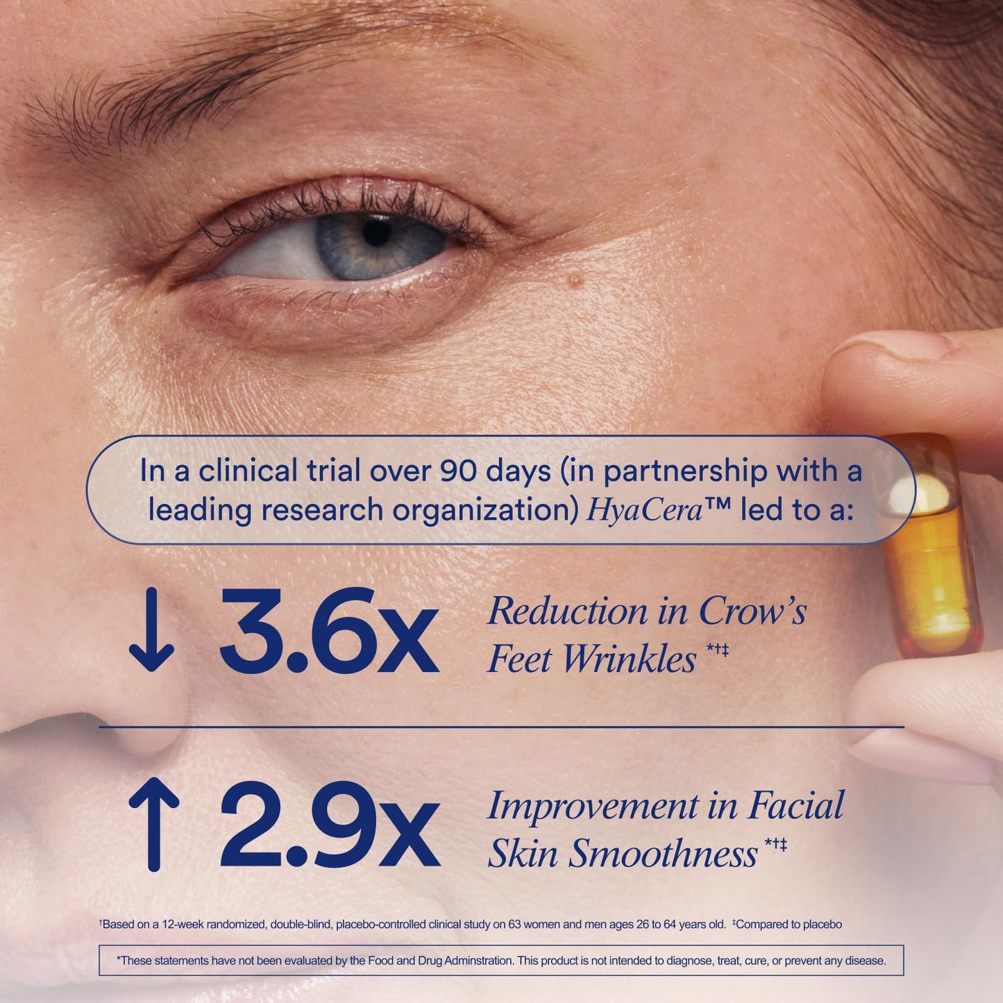 Ritual Hyaluronic Acid Skin Supplement - With Hyabest® and Ceratiq® - HyaCera Clinically Proven to Reduce Wrinkles, Fine Lines & Improve Skin Smoothness - dailyvitalstore