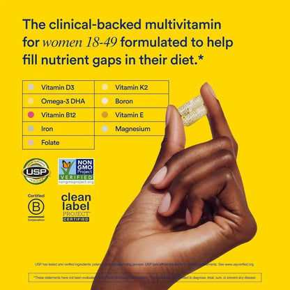 Ritual Multivitamin for Women 18+ with Vitamin D3 for Immune Support*, Vegan Omega 3 DHA, B12, Iron - dailyvitalstore