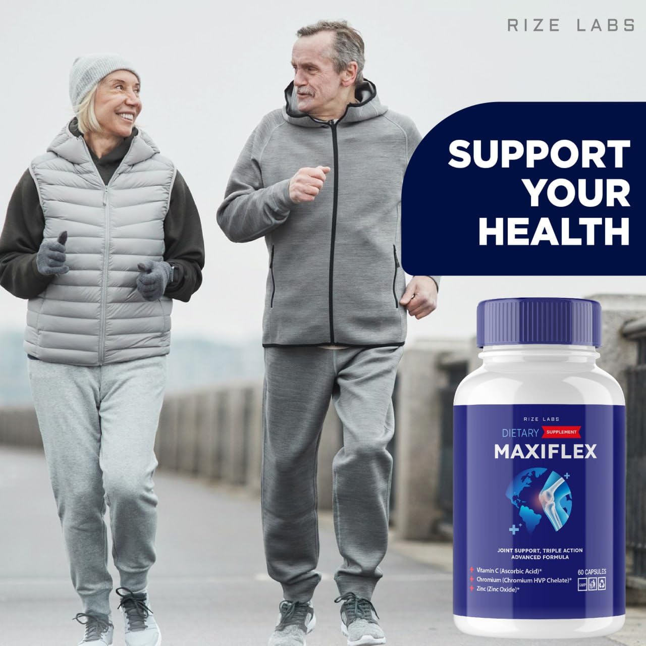 rize labs -Mexiflax All Natural Suppplement, Capsules for Joint Support, Pills for Mobility and Flexibility, Advanced Formula Supplement, Triple Action (120 Capsules) - dailyvitalstore