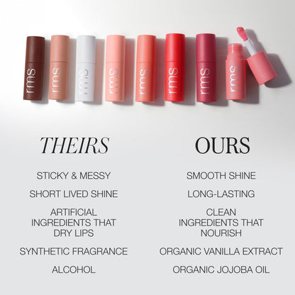RMS Beauty Legendary Lip Oil - High-Shine Hydrating Lip Gloss Oil - 8-Hour Moisture with Bitter Cherry & Jojoba Oil - 0.17 oz - dailyvitalstore