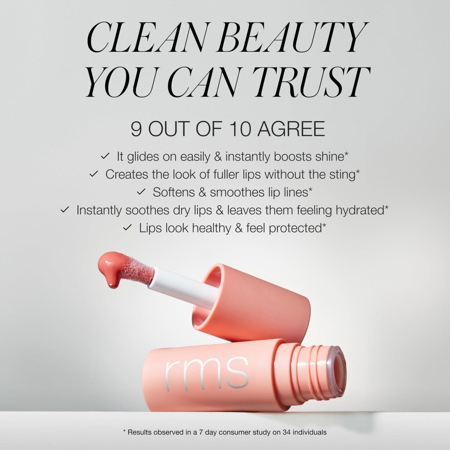 RMS Beauty Legendary Lip Oil - High-Shine Hydrating Lip Gloss Oil - 8-Hour Moisture with Bitter Cherry & Jojoba Oil - 0.17 oz - dailyvitalstore