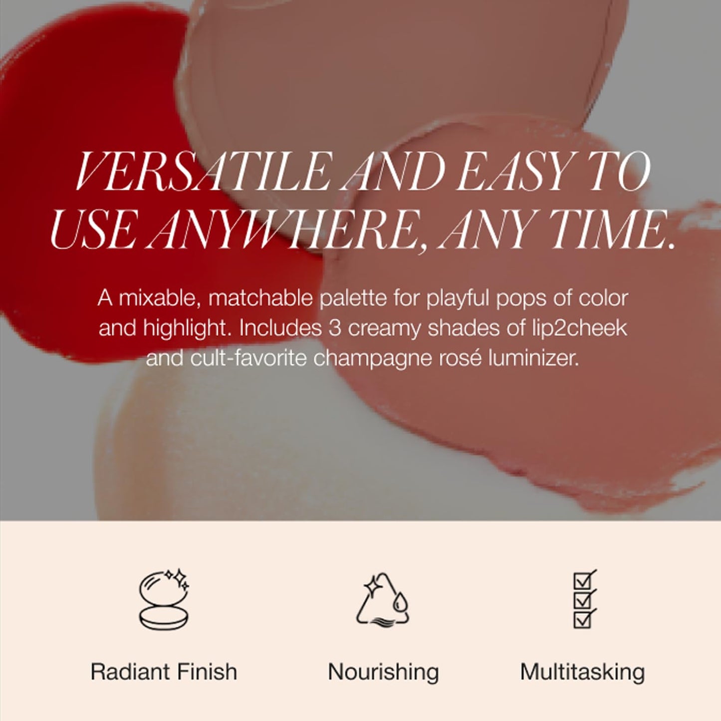 RMS Beauty Lip2Cheek Cream Blush and Lip Tint, Buildable Lip and Cheek Stain, 0.28 oz - dailyvitalstore
