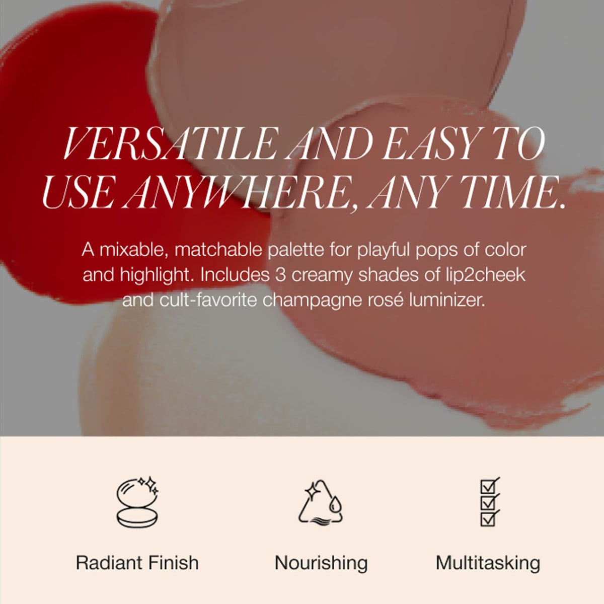 RMS Beauty Lip2Cheek Cream Blush and Lip Tint, Buildable Lip and Cheek Stain, 0.28 oz - dailyvitalstore
