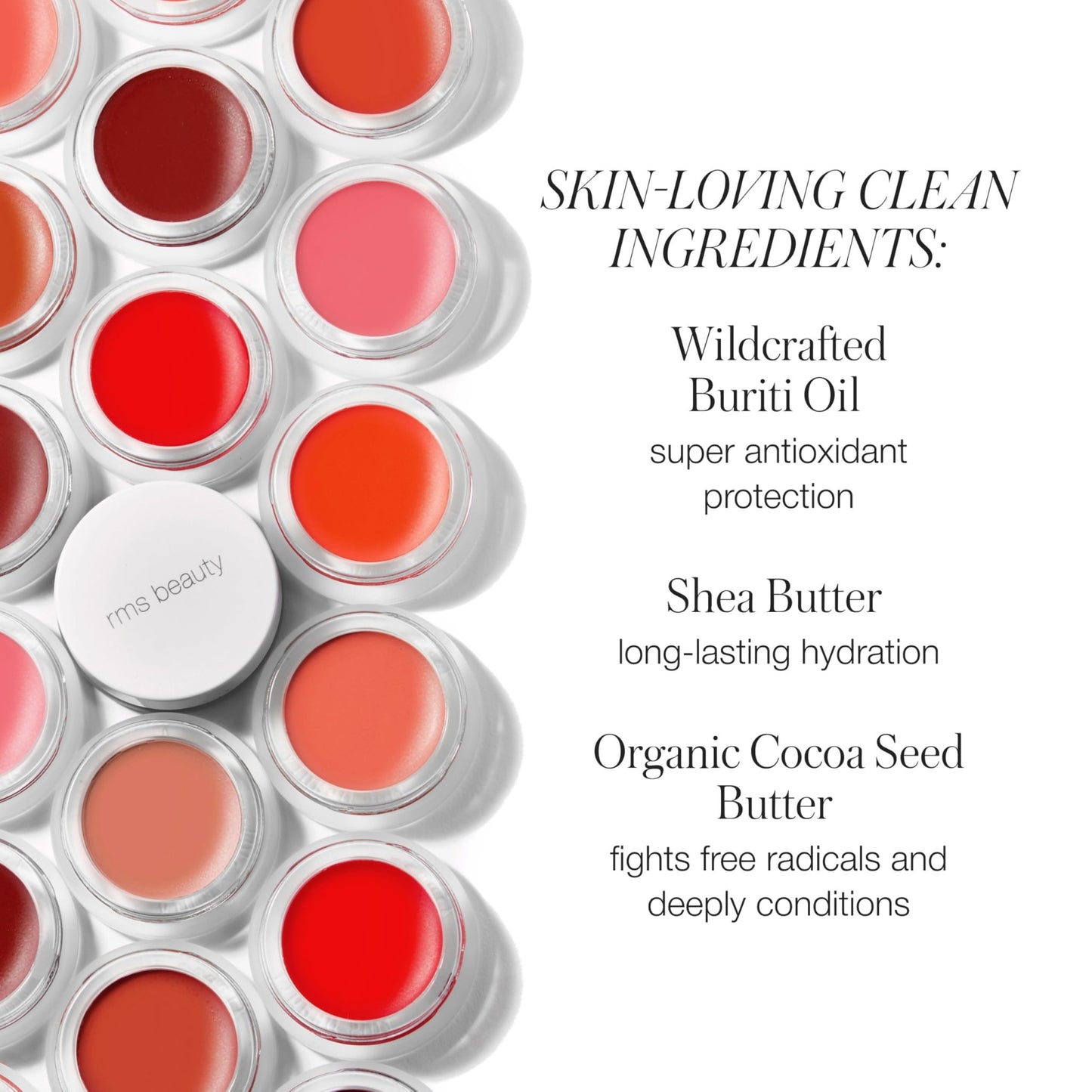 RMS Beauty Lip2Cheek Cream Blush & Lip Tint Multi-Use Hydrating Cream Color Natural Pigments Lightweight Glow Long-Lasting Portable 0.28 oz - dailyvitalstore