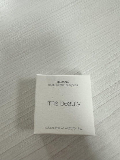 RMS Beauty Lip2Cheek Cream Blush & Lip Tint Multi-Use Hydrating Cream Color Natural Pigments Lightweight Glow Long-Lasting Portable 0.28 oz - dailyvitalstore