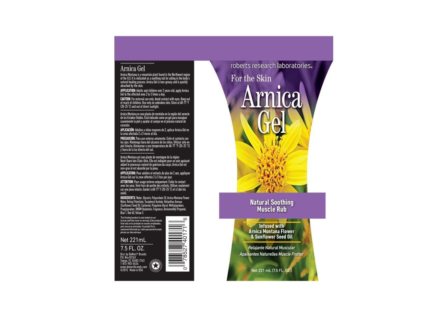 Robert Research Laboratories Arnica Gel, 7.5 Fluid Ounce - dailyvitalstore