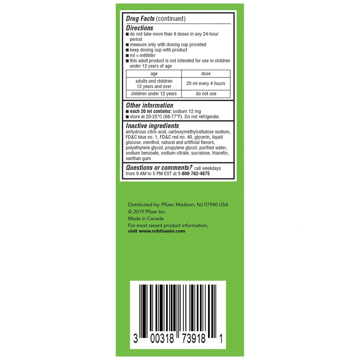 Robitussin Adult Maximum Strength Cough + Chest Congestion DM Max (8 fl. oz. Bottle), Cough Suppressant & Expectorant, Raspberry Flavor - dailyvitalstore