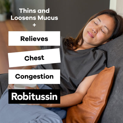 Robitussin Adult Maximum Strength Cough + Chest Congestion DM Max (8 fl. oz. Bottle), Cough Suppressant & Expectorant, Raspberry Flavor - dailyvitalstore