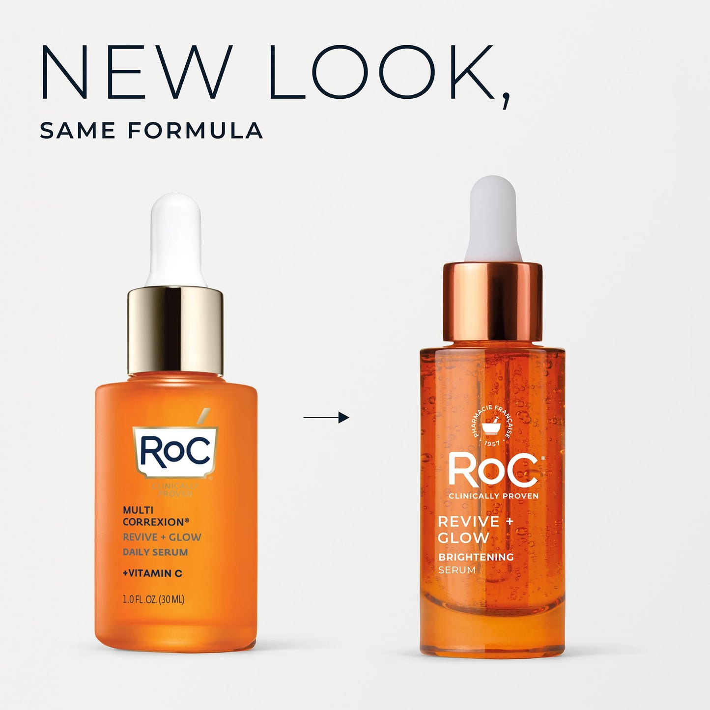 RoC Multi Correxion Revive + Glow 10% Active Vitamin C Serum for Face, Daily Anti-Aging Wrinkle and Skin Tone Skin Care - dailyvitalstore