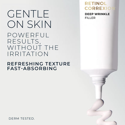 RoC Retinol Correxion Wrinkle Filler for Deep Wrinkles with Hyaluronic Acid & Retinol, Skin Care for Women and Men, - dailyvitalstore