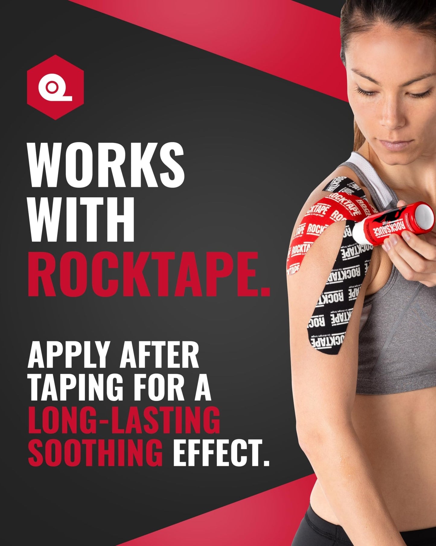 RockSauce Fire, 3 oz Roll-On - Easy to use Pain Relief Cream - Capsaicin & Menthol Formula Relieves Muscle & Joint Pain - Works w/ RockTape - No-Mess Applicator - Dye-Free, Won't Stain Clothes - dailyvitalstore
