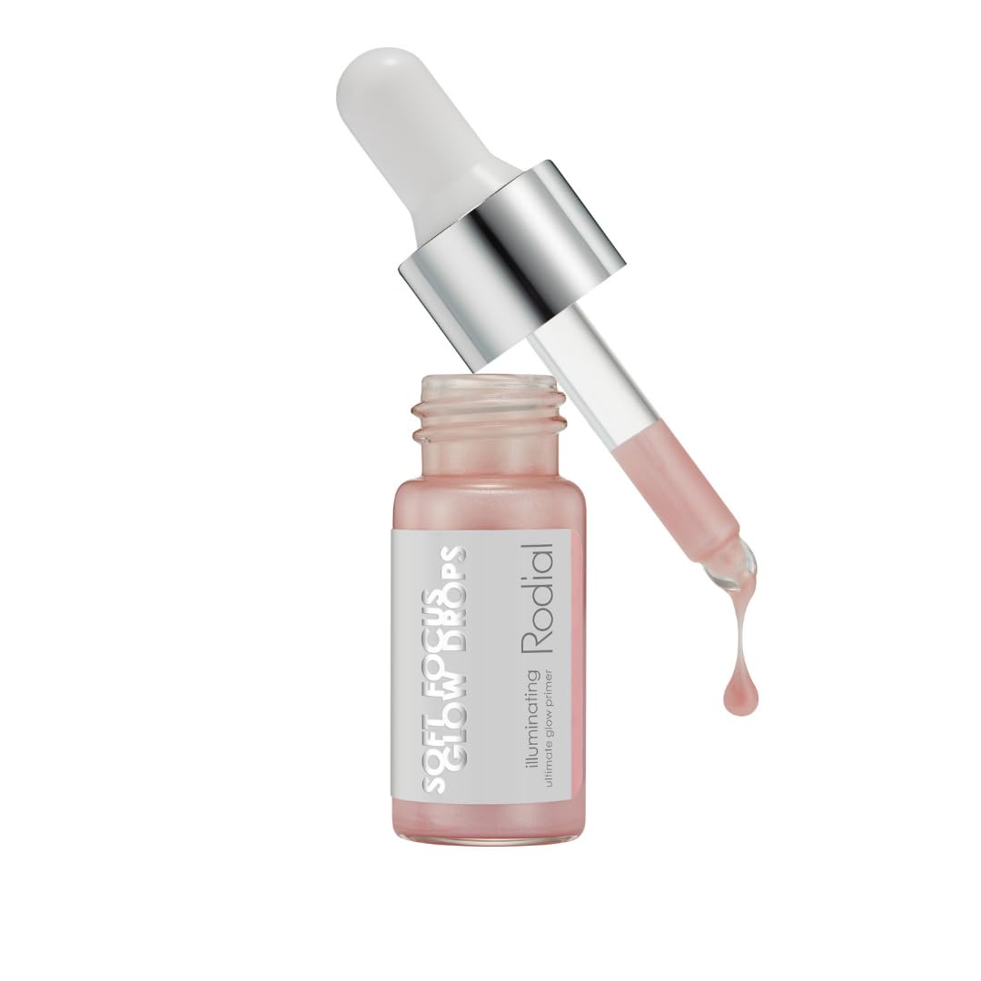 Rodial Soft Focus Glow Booster Drops 0.3 Deluxe fl oz, Illuminating Skin Serum with Glycerin and Antioxidants, Perfectioning and Smoothing Dewy Makeup Base, Weightless Formula - dailyvitalstore
