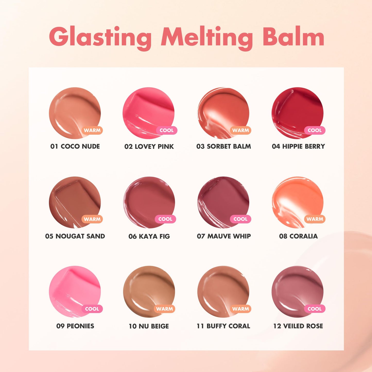 rom&nd GLASTING MELTING BALM 06 Kaya Fig - Vegan K-Beauty Tinted Lip Balm for Crystal Water-Gloss Shine, Deep Hydration & MLBB Rosy Nude Color | Non-Sticky, Long-Lasting Comfort for All Ages - dailyvitalstore